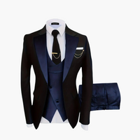 Eleganter Hochzeitsanzug - Herren 3-teilig für festliche Gäste – Marine