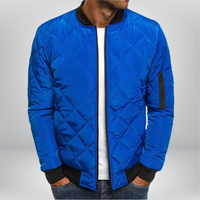 William™ - Premium Stepp-Bomberjacke – Blau