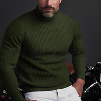 Richard - Warmer, komfortabler Herren-Rollkragenpullover – Grün