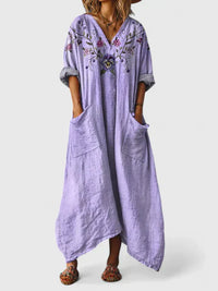 Julia | Maxikleid Damen stilvoll & lässig zugleich – Lila