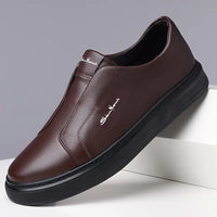 Leder Slipper Schuhe – Braun