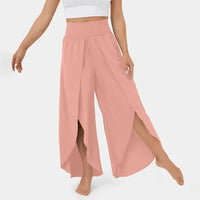 Heidi-Mode | Bequeme Yogahose mit Weitem Bein – Pfirsich
