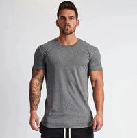 Steffen™ - Einfarbiges T-Shirt mit bequemer Passform – Grau