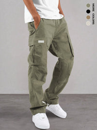 Lorencio™ Premium Mehrtaschen-Cargohose – Oliv