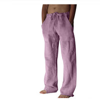 Herren Freizeithose im Japanischen Stil – Locker, Atmungsaktiv & Modern für Alltag und Urlaub – Lila