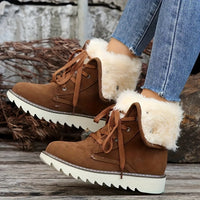 Reisellae | Damen Einfarbige Kurzstiefel – Braun