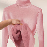 Élise – lässiger und minimalistischer Rollkragenpullover – Rotschcin