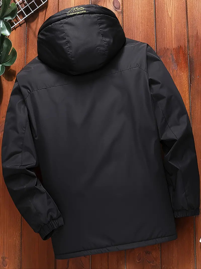 Norman | Herren Winter-Fleecejacke mit Kapuze und Fleece-Innenfutter