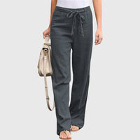 Elena | Moderne leichte Damenhose stilvoll – Grau