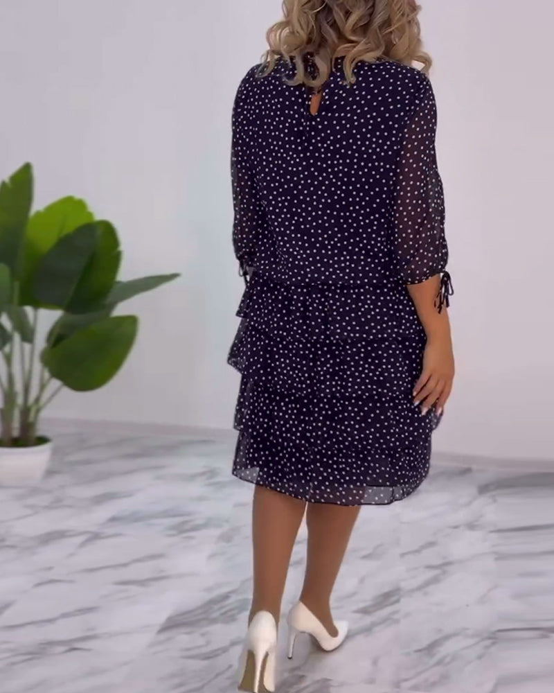Rebekka - Schichtkleid mit Polka Dots