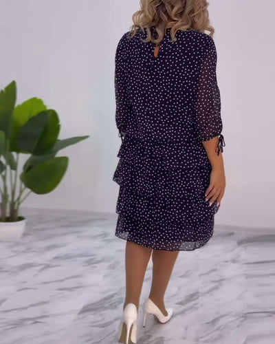 Rebekka - Schichtkleid mit Polka Dots