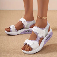 Marleen - City Chic Sandalen – Weiß / Lila