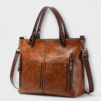 Daphne | Elegante Lederhandtasche – Braun