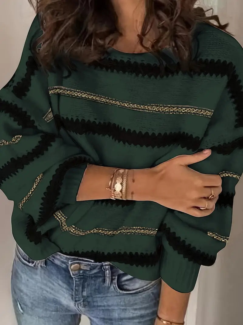 Dreianis | Pullover mit Rundhalsausschnitt und überschnittenen Schultern, perfekt für die Saison