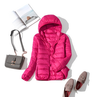 Celestiney - Superleichte Damenjacke – Rosa rot