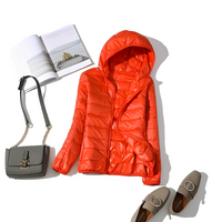 Celestiney - Superleichte Damenjacke – Orange