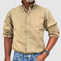 Gustavo | Klassisches Hemd – Khaki