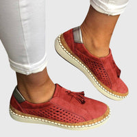 Lea | stilvolle slip-ons damen outfit – Rot