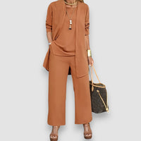 Milian | Elegantes 3-teiliges Luxuriöser Set – Orange