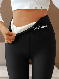 Damen Hohe Taille Leggings | Leicht – Schwarz