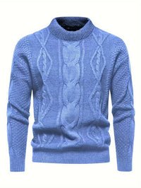 Kalisto – Lässiger Langarm Strickpullover – Blau