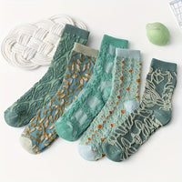 Elise | Vintage Socken – Fünferpack gemischte Farben