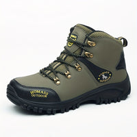 Winterschuhe Herren | Schnür-Wanderschuhe Mit Profilsohle – Grün