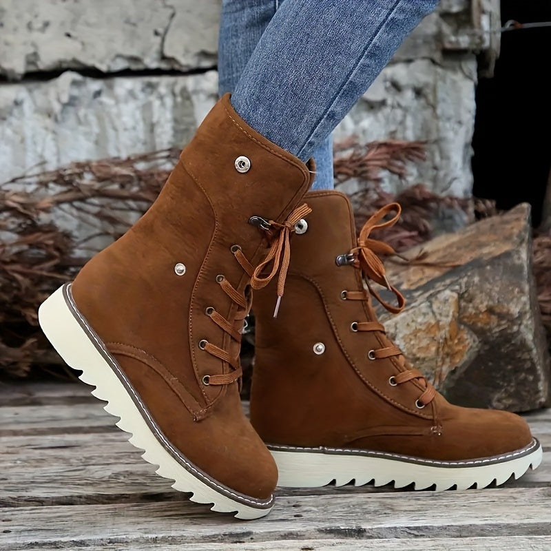 Reisellae | Damen Einfarbige Kurzstiefel