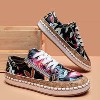 Santorini Flower Schuhe - #1 Trend der Saison – schwarz