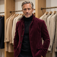 Carter | Elegante Herrenjacke mit Vintage-Charakter – Bordeauxrot