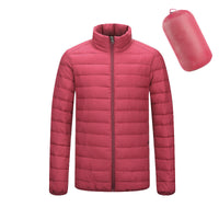 Simon | Leichte Baumwolljacke – Weinrot