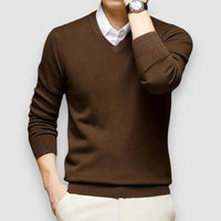 Hugo | V-neck Knit Sweater – Braun