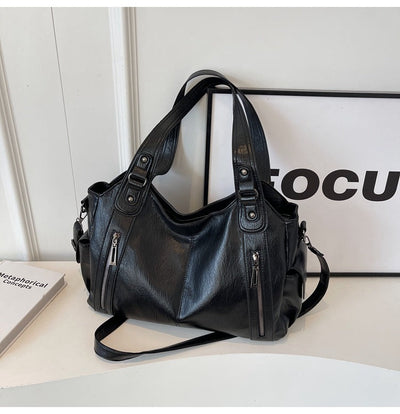 Aviana - Klassische Vintage-Lederhandtasche