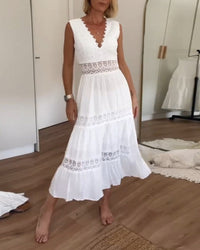 KATRINN | WEIßES SPITZENKLEID – Weiß