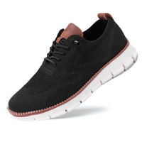 Herren Stilvolle Bequeme Schuhe | Atmungsaktiv – Schwarz