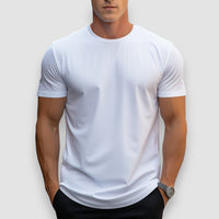 Liam | Round Neck T-Shirt – Weiß