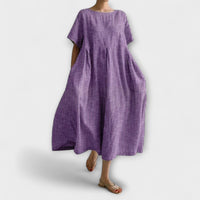 Bianca - Langärmliges Freizeitkleid – Lila