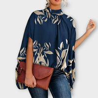 Carina | Vielseitige Abendbluse mit modernem Stil – Blau