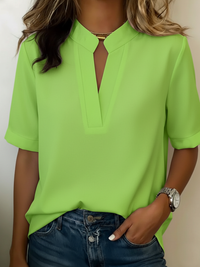 Xenia - Bluse mit weichem Griff – Grün