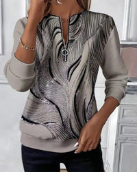 Clara | Damen Pullover casual stilvoll & modern – Grau