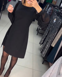 Faye - Elegantes Stil Damenkleid – Schwarz