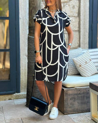 TUBA - KURZÄRMELIGES KLEID – Schwarz