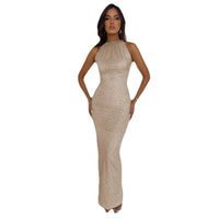 Jana | Elegantes Abendkleid Damen lang mit Pailletten – v