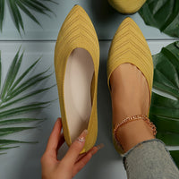 Heidi-Mode | Ballerinas für Damen Slip On Atmungsaktive Wohnungen – Gelb
