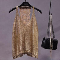 Ophelia | Schickes Racerback-Top für Frauen – Gold