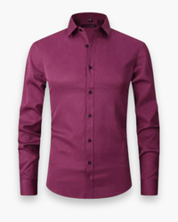 Herren Atmungsaktives Shirt | Lange Ärmel – Bordeauxrot