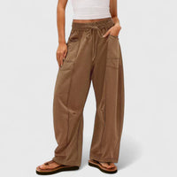 Leonie | Komfortable Damenhose modern chic – Hellbraun