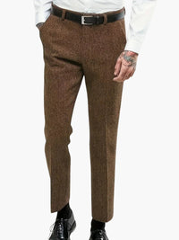 Leon | Herren Vintage-Hose – Kaffee