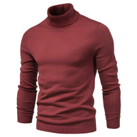Harvey - Eleganter Rollkragenpullover – Rot