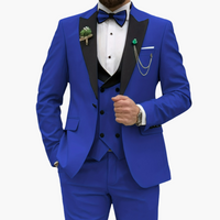 Stylisher Slim Fit Anzug - moderner Look für Herren zur Hochzeit – Blau